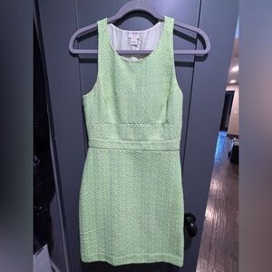 J. Crew Vibrant Green Tweed Mini Dress
